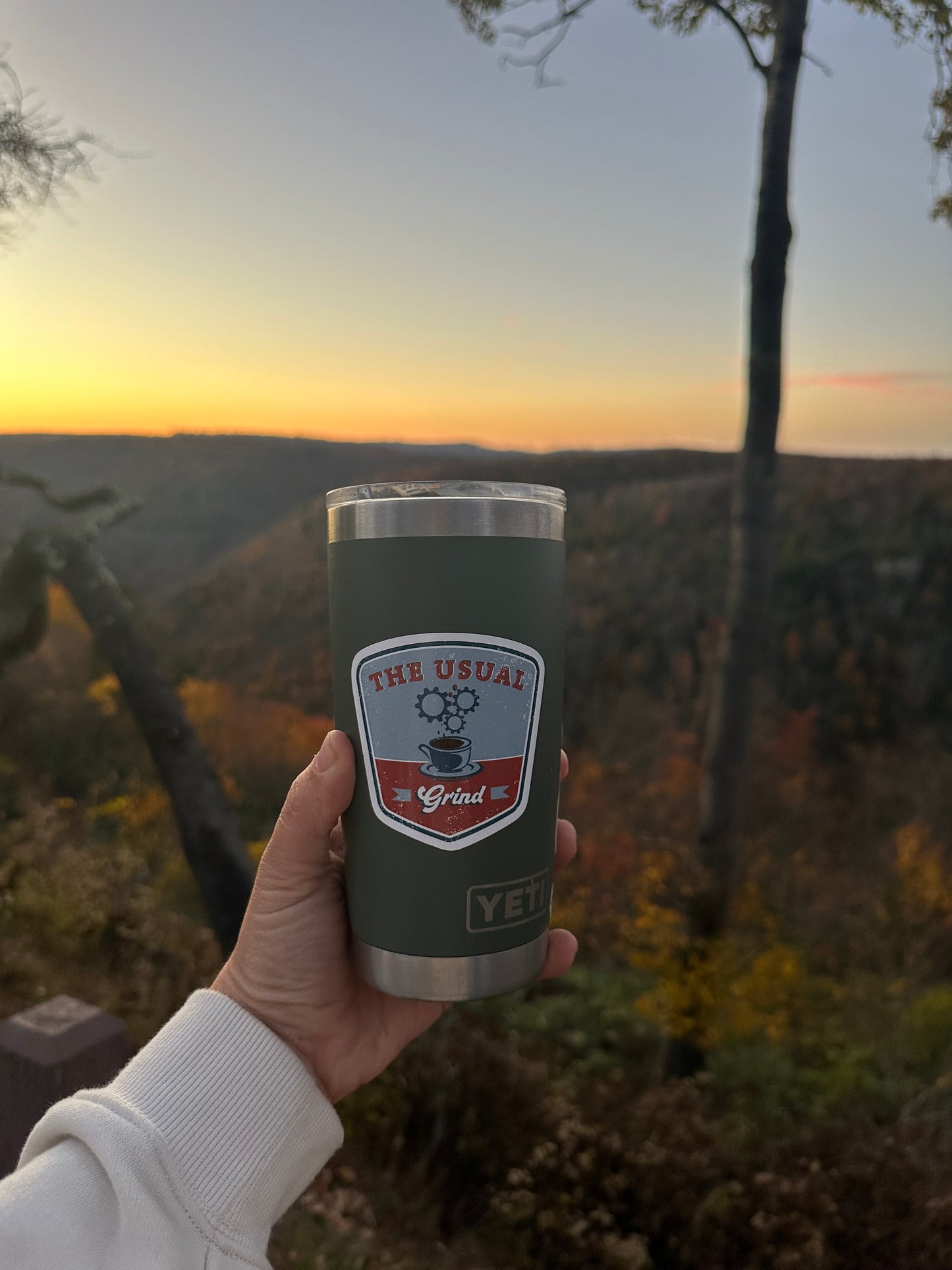 The Usual Grind - Logo Sticker
